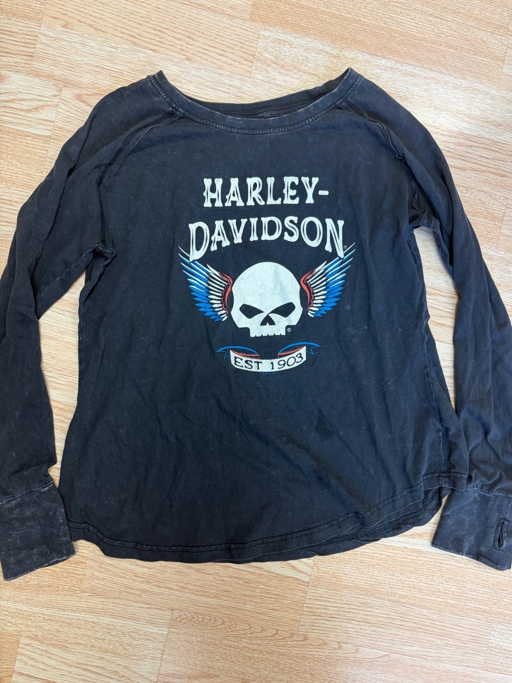 Harley-Davidson Long Sleeve Graphic Tee Size L